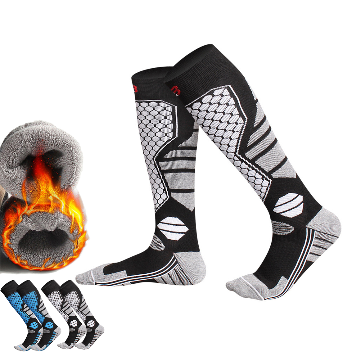 Thermal Sock Winter - Unisex Snowboard Socks Men Women Knee