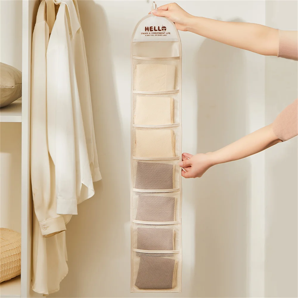 Sock Organizer Tray - 1piece underwear storage hanging bag hanging