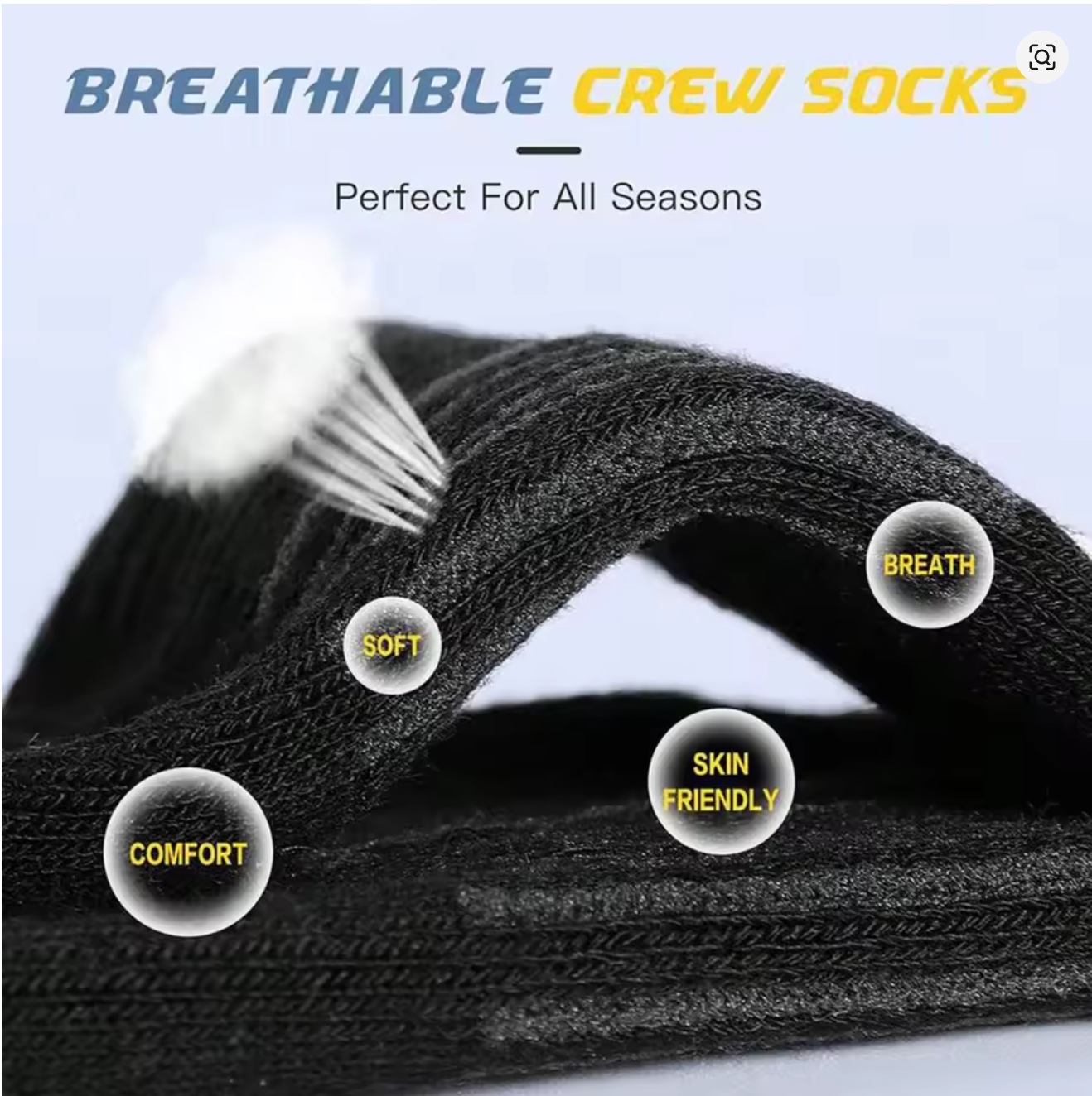 Men's 6 Pairs Pack High Perfor - Cotton Crew Sock Pack avis et prix