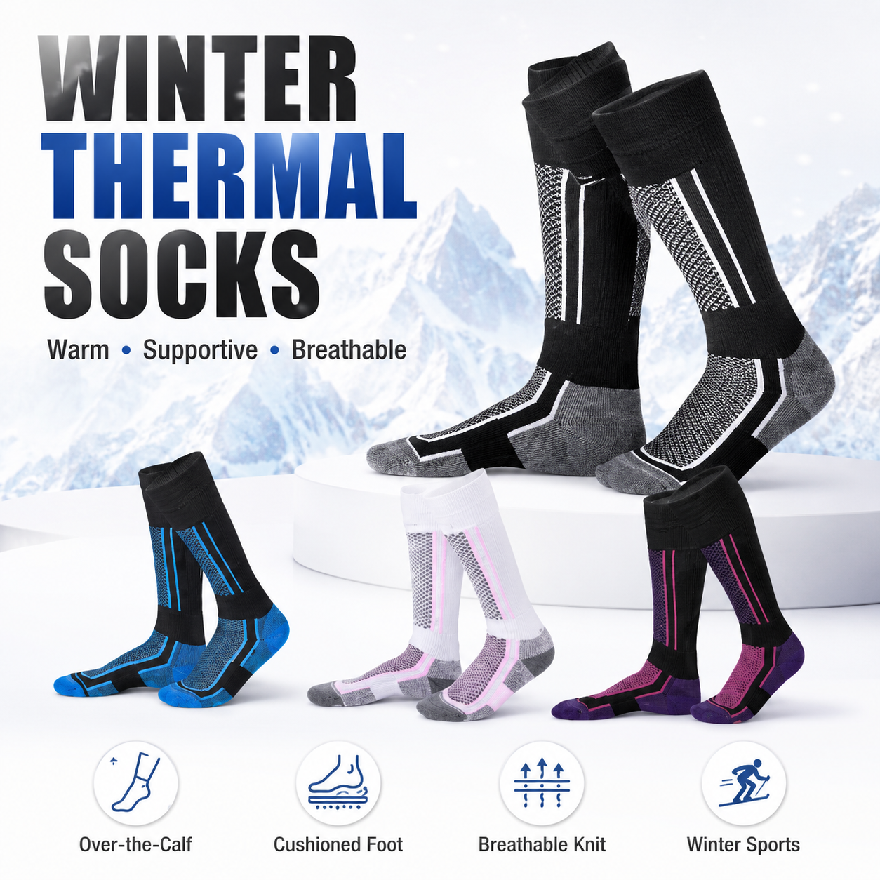 Winter Thermal Compression Ski - Thermal Sock Winter avis et prix