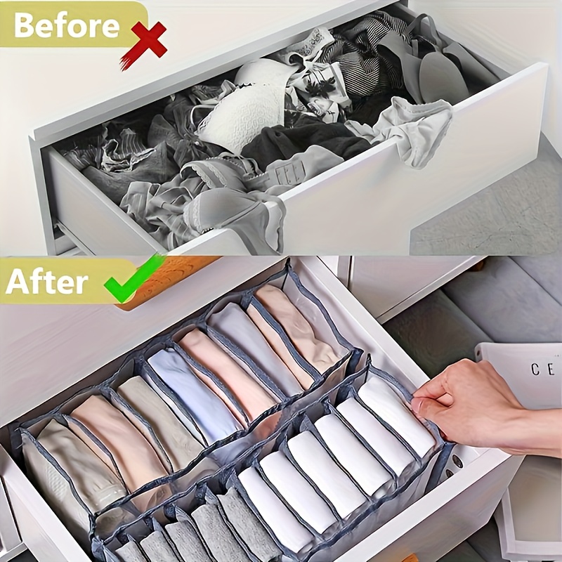 7 Grids Underwear Drawer Organ - Sock Organizer Tray avis et prix
