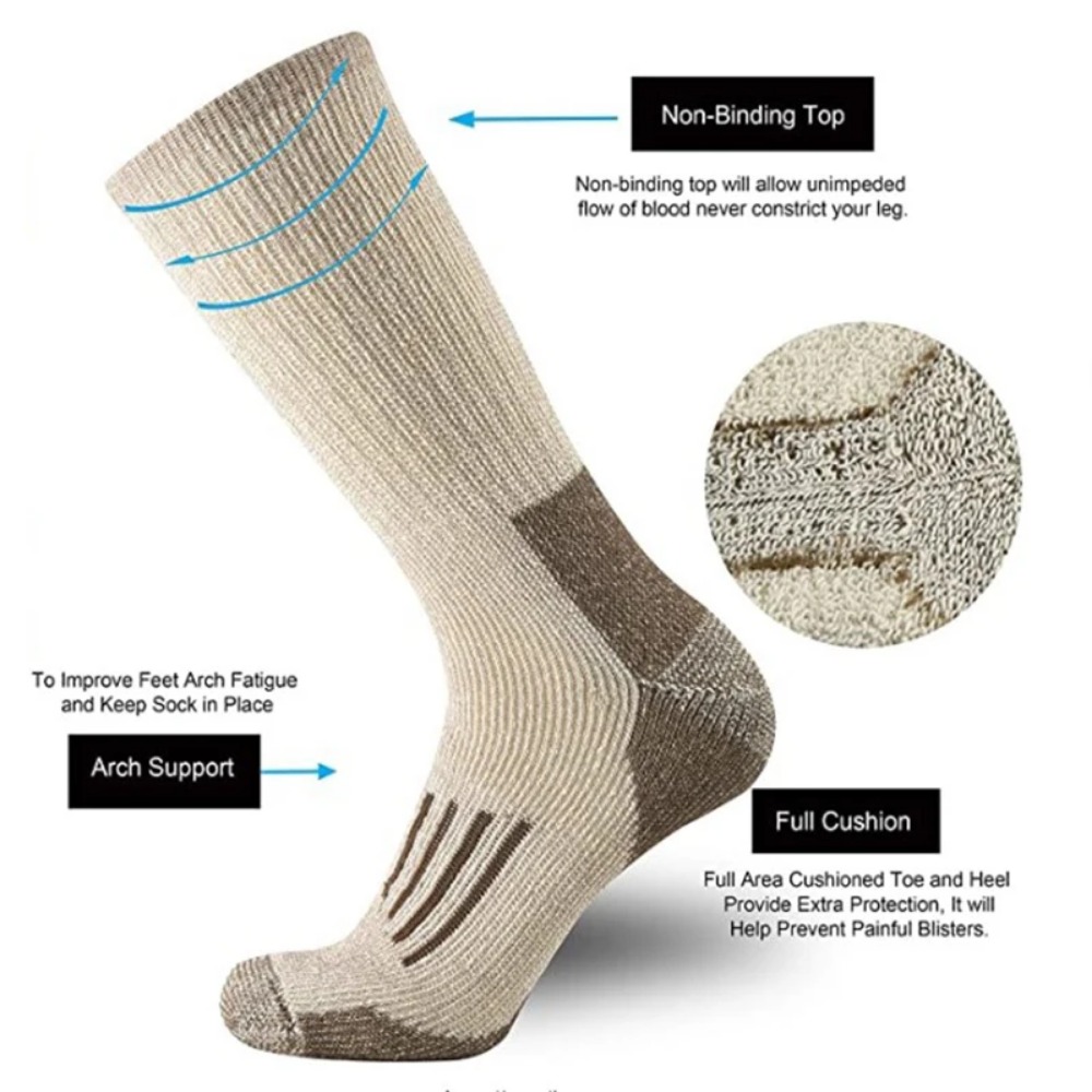 80% Merino Wool Socks For Men  - Wool Hiking Sock avis et prix