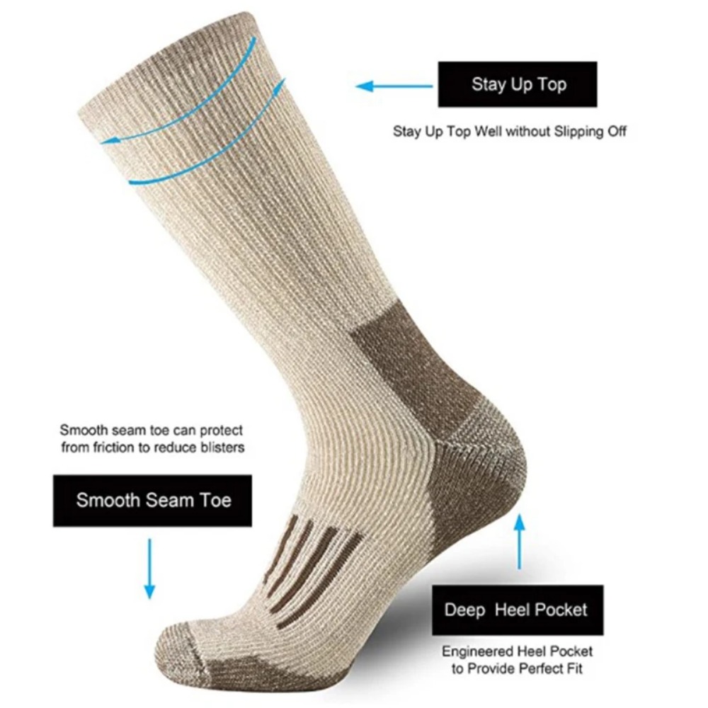 80% Merino Wool Socks For Men  - Wool Hiking Sock avis et prix