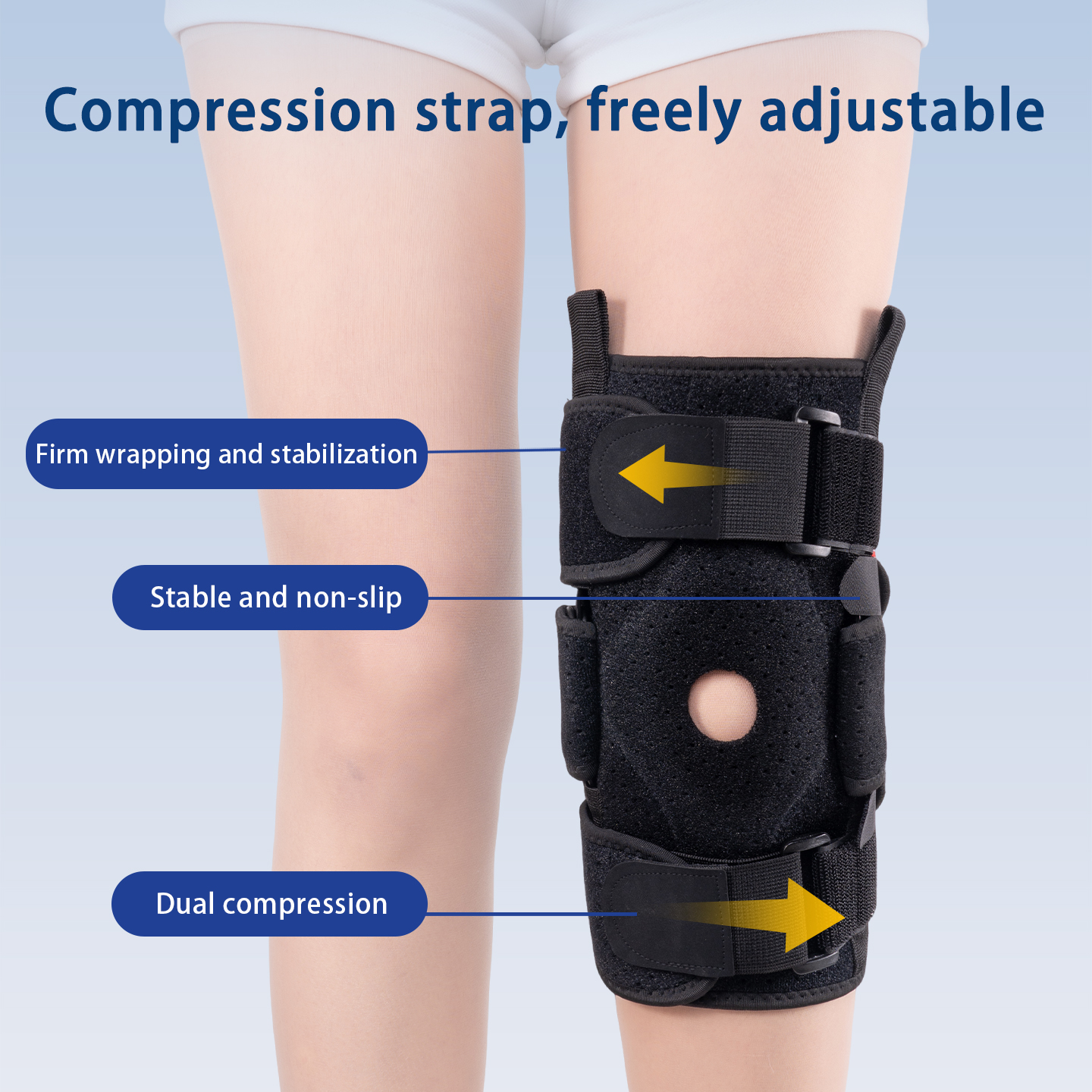 Adjustable knee sleeve with la - Compression Sleeve Calf avis et prix