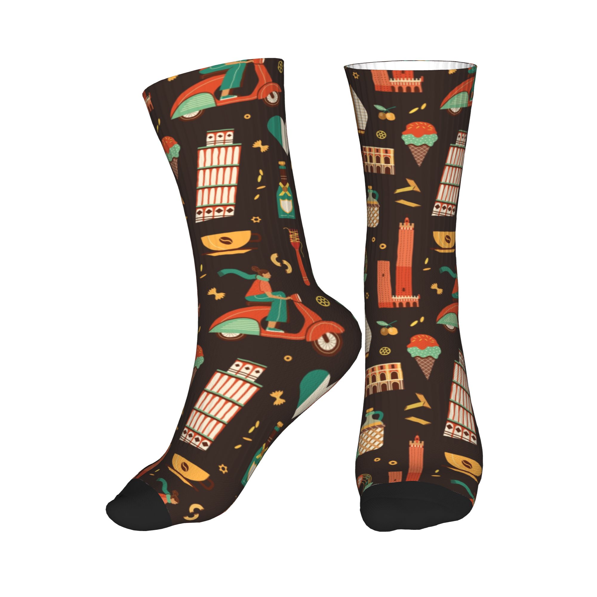 Italy Travel Italian Food Land - Dress Sock Men avis et prix