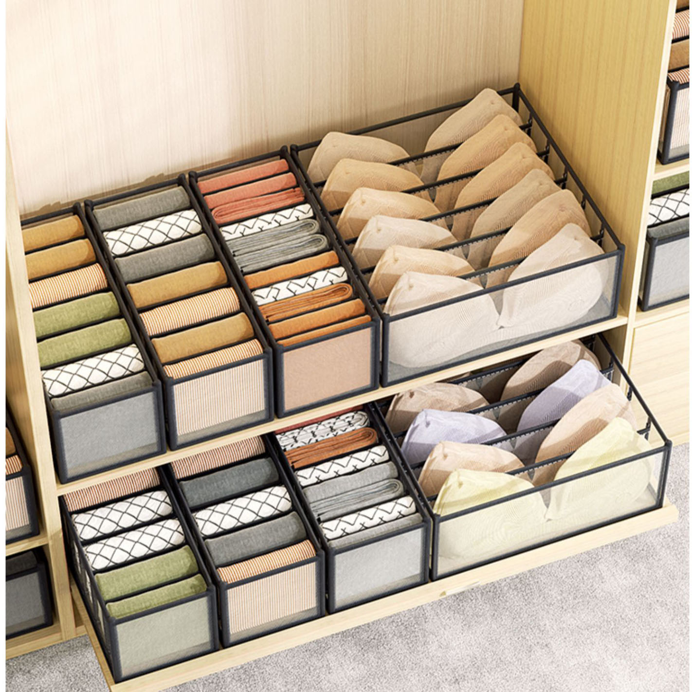 Underwear Storage Box Home War - Sock Organizer Tray avis et prix