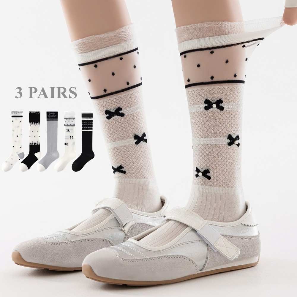 3 Pairs Cute Women's Socks Sum - Silk Sock Bamboo avis et prix