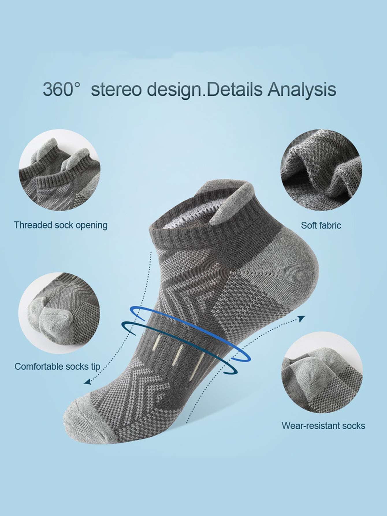 Men's Edgy Arrow Pattern Ankle - Athletic Sock Cushion avis et prix