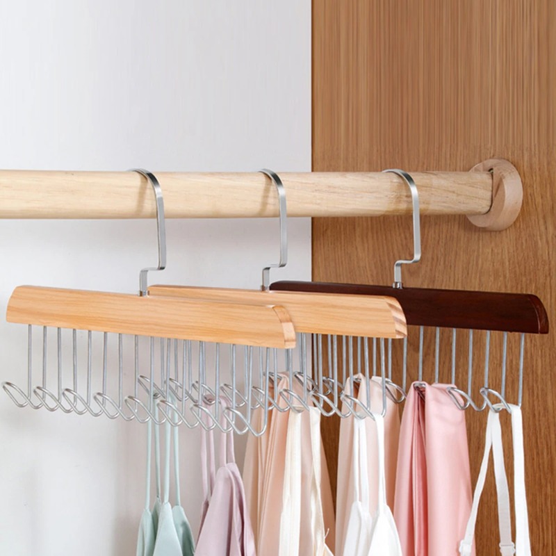 Solid Wood Eight-hook Hanger M - Sock Organizer Tray avis et prix