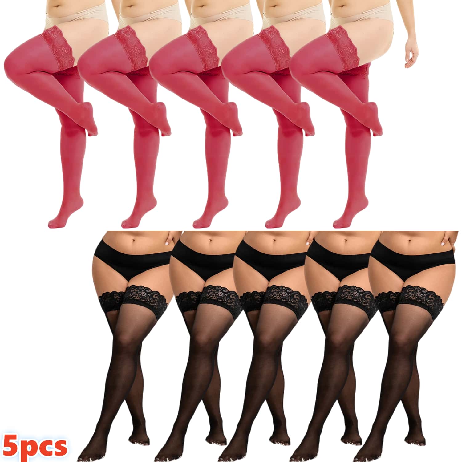Woman Plus Size Lace Thigh Hig - Thigh High Sock Stay Up avis et prix