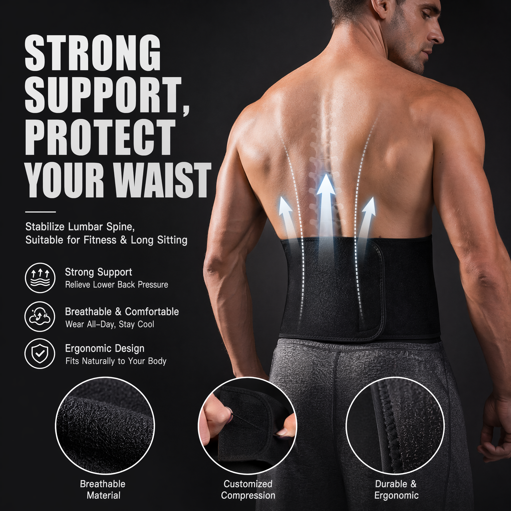 VBOSI Back Support Lumbar Belt - Ankle Brace Sock avis et prix