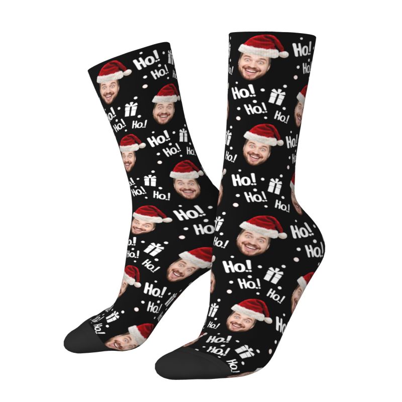 Christmas Face Photo Personali - Dress Sock Men avis et prix