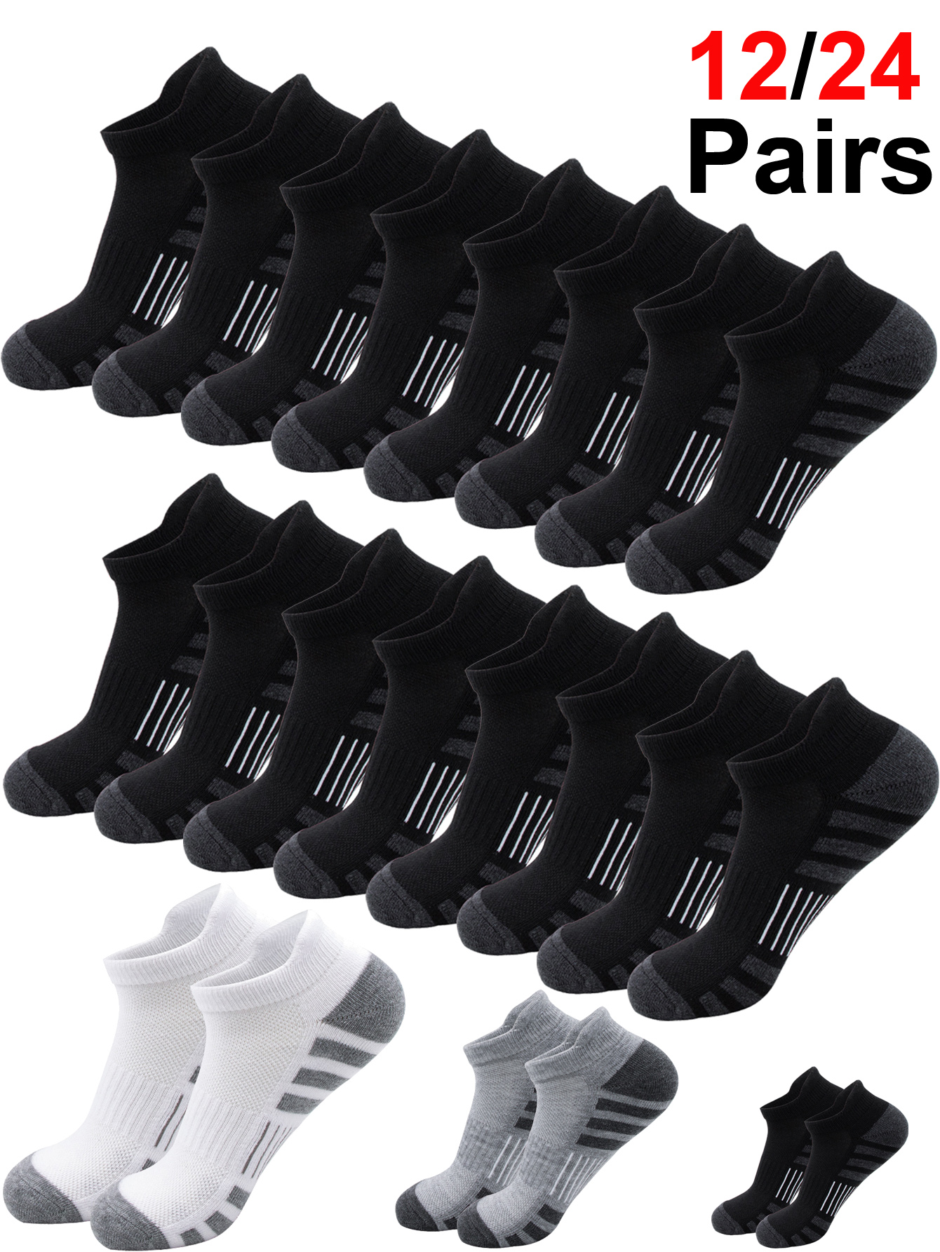 6/24 Pairs Cushioned Breathabl - Athletic Sock Cushion avis et prix