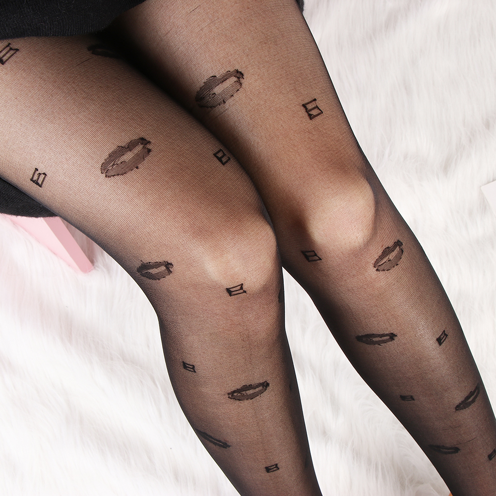 Sexy Women Love Dot Embroidery - Tights Pantyhose Sheer avis et prix