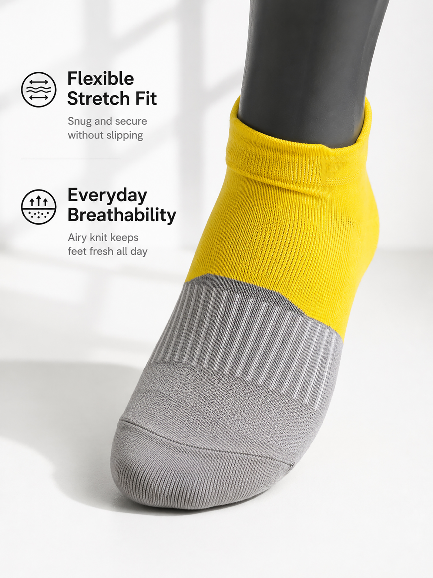 1/4/6Pairs Men's Color Block A - Ankle Sock Low Cut avis et prix