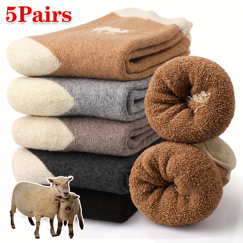 5 Pairs Thermal Winter Socks T - Thermal Sock Winter avis et prix