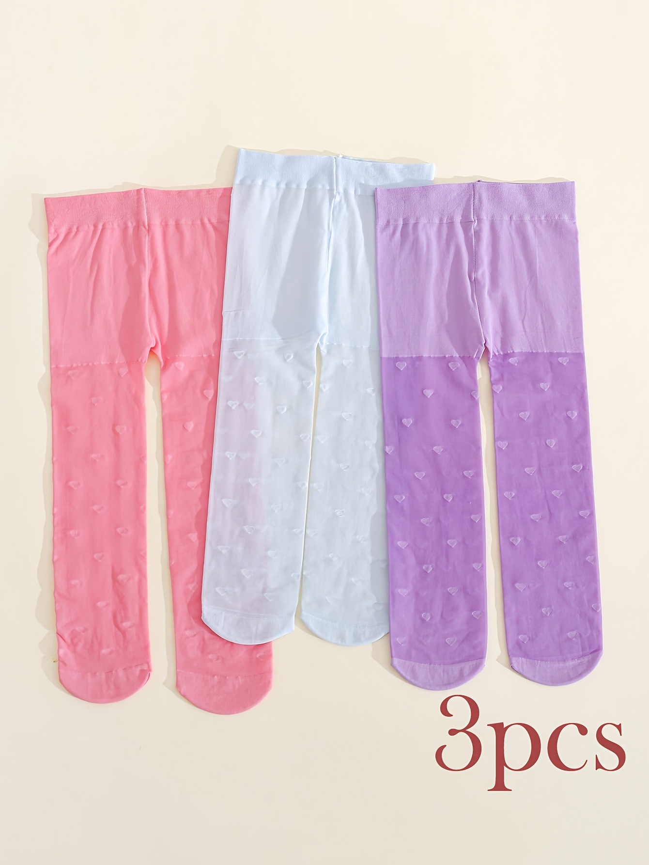3 Pairs Toddler Girls Thin She - Tights Pantyhose Sheer avis et prix