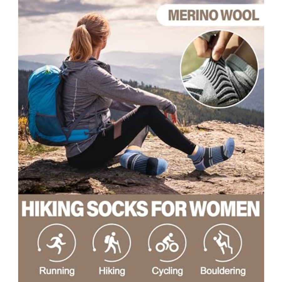LANLEO Merino Wool Ankle Runni - Wool Hiking Sock avis et prix