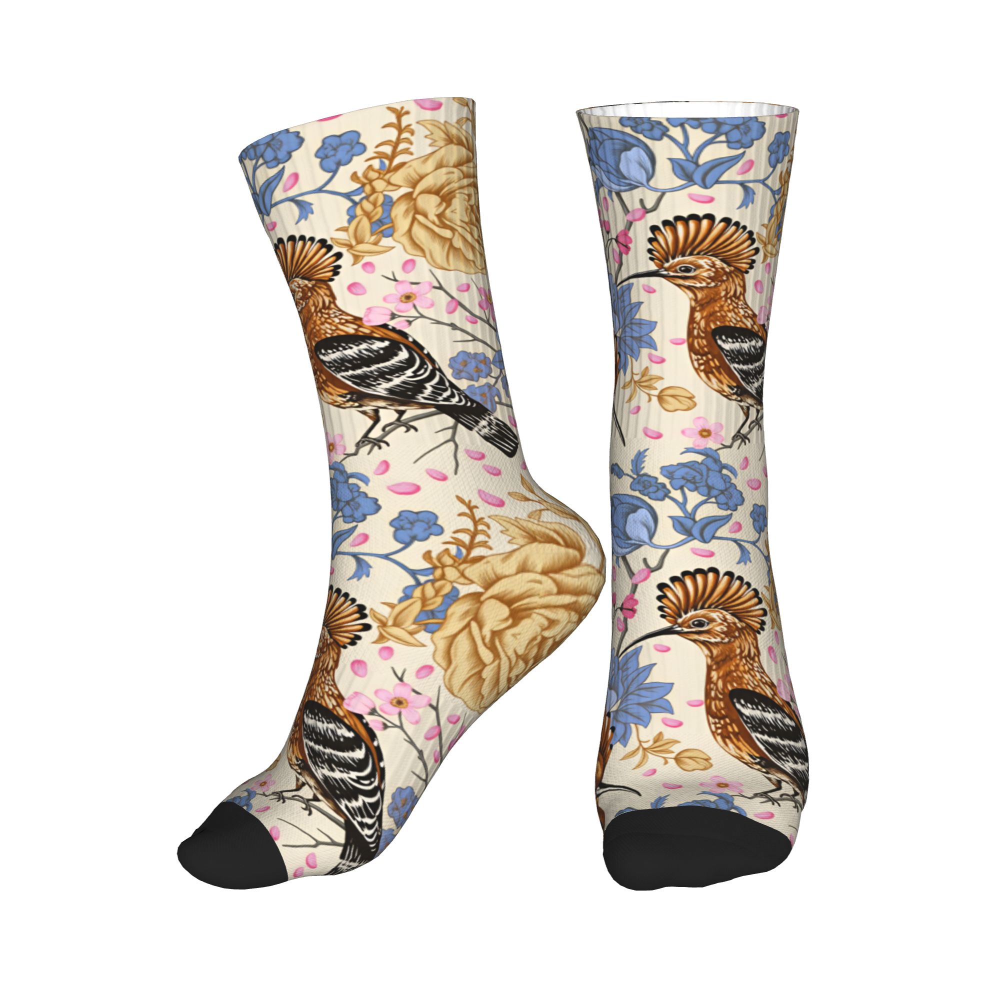 Hoopoe Bird Blue Peony Vintage - Dress Sock Men avis et prix